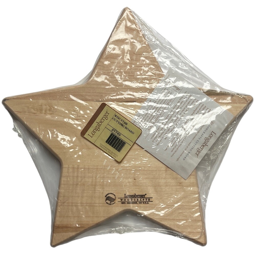Longaberger Woodcrafts WDC Star Cutting Board NEW